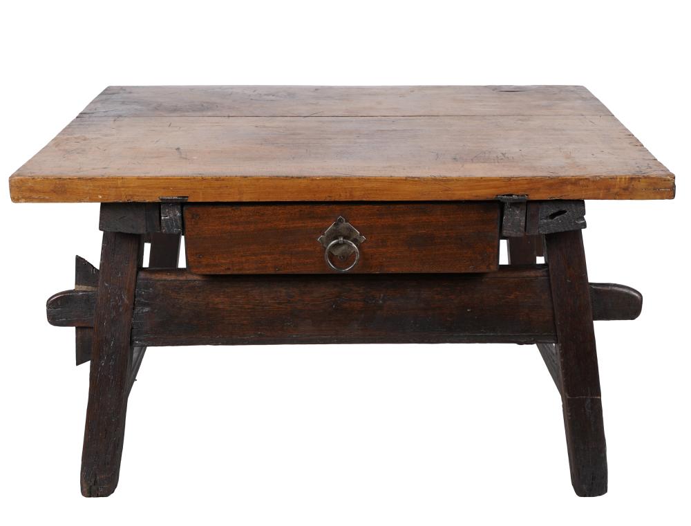RUSTIC LOW TABLEwith single drawer