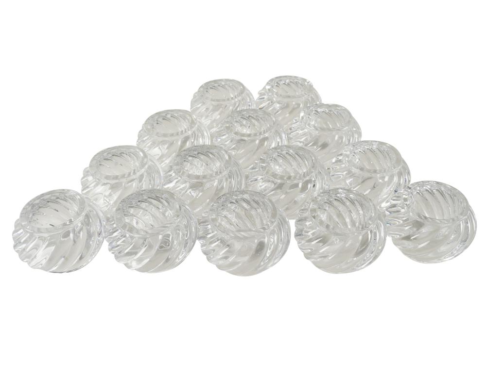 SET OF 13 BACCARAT CRYSTAL NAPKIN 3342de