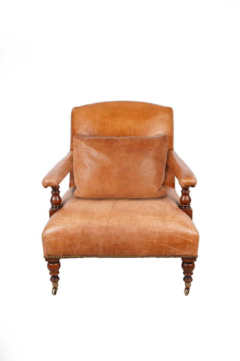 RALPH LAUREN "OLIVER" LEATHER ARMCHAIRwith
