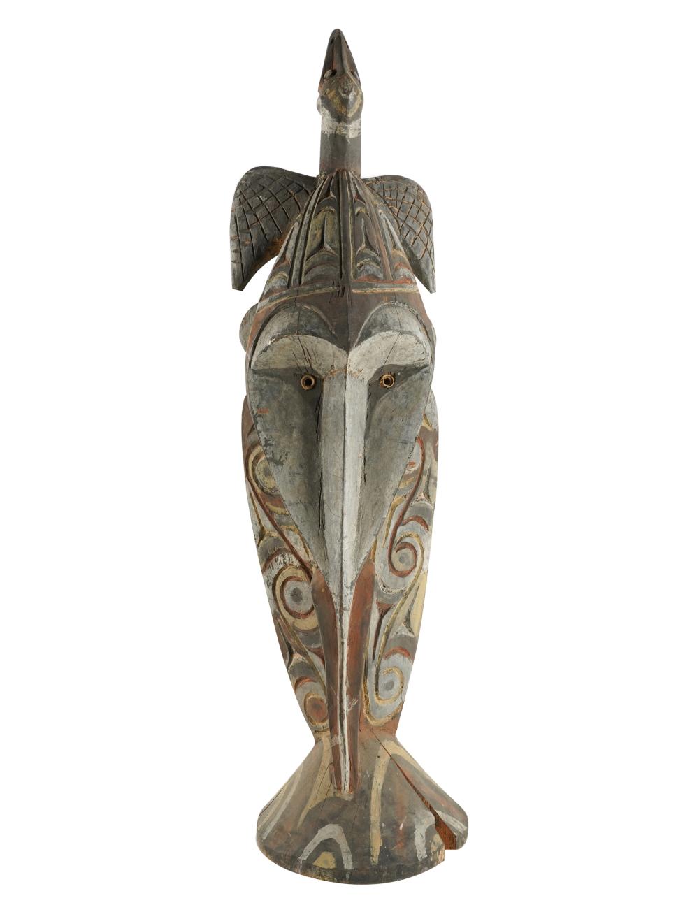 CARVED POLYNESIAN-STYLE FIGURAL