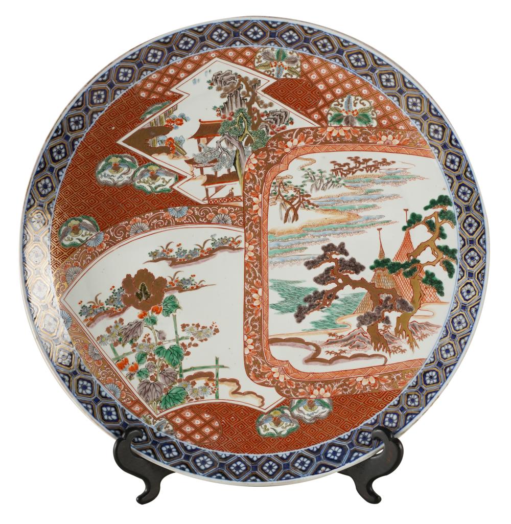 JAPANESE IMARI PORCELAIN CHARGERunmarked  334342