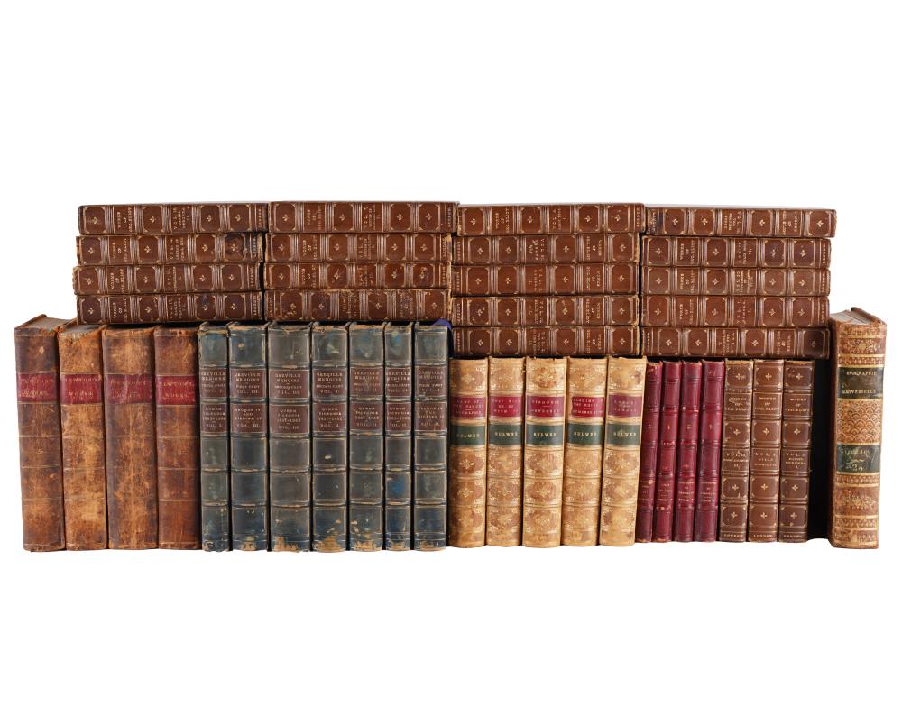 COLLECTION OF LEATHER BOUND BOOKScomprising 33434c