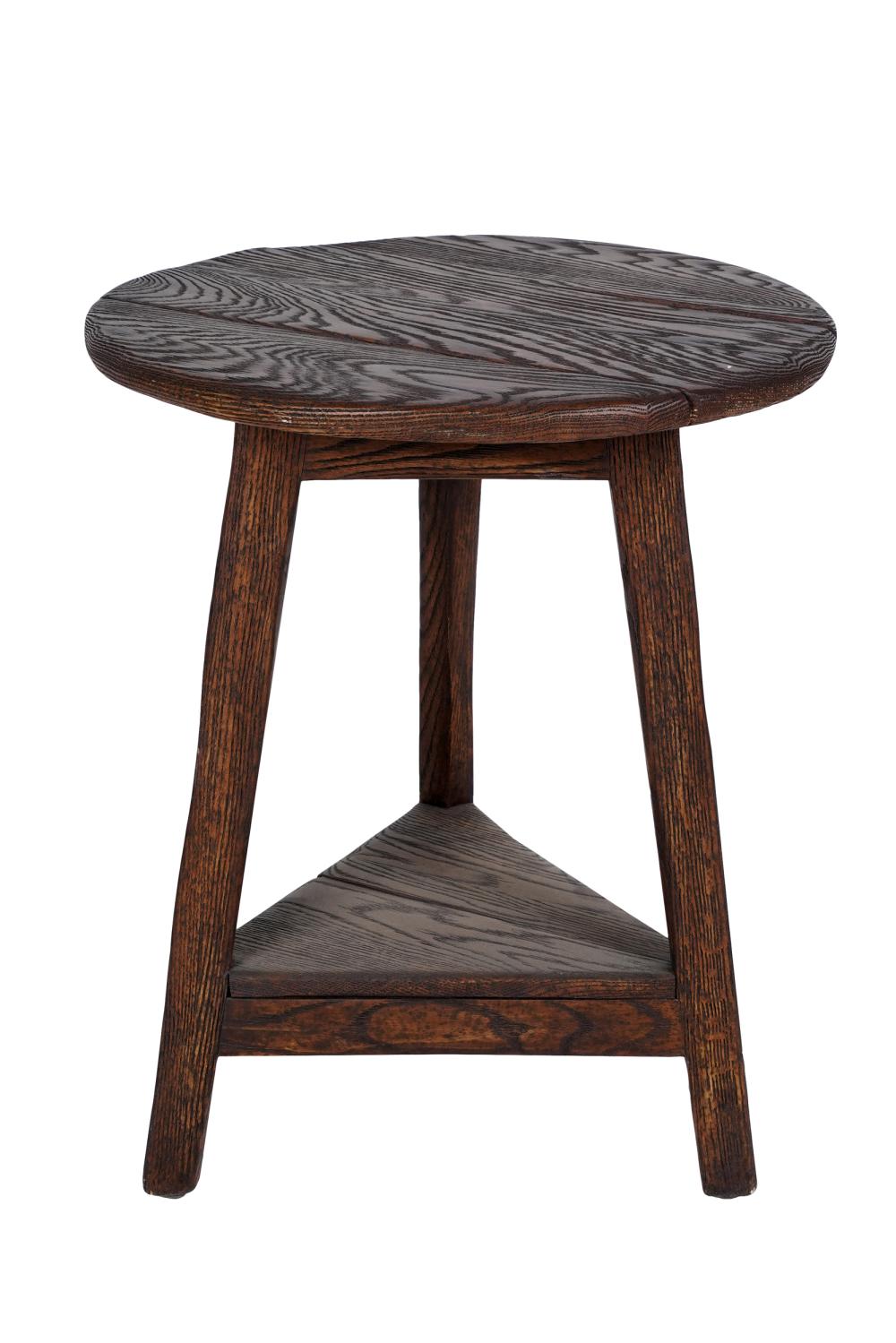 BAUSMAN STAINED WOOD CRICKET TABLEwith 33434e