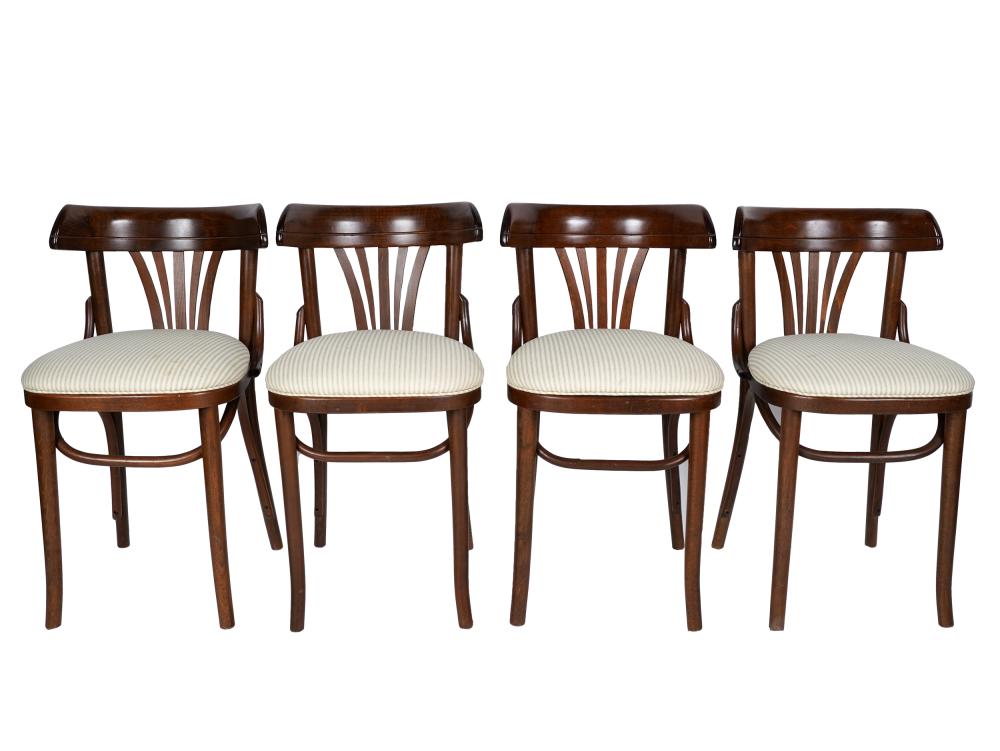 SET OF FOUR BENTWOOD CAFE CHAIRScontemporary  33434a