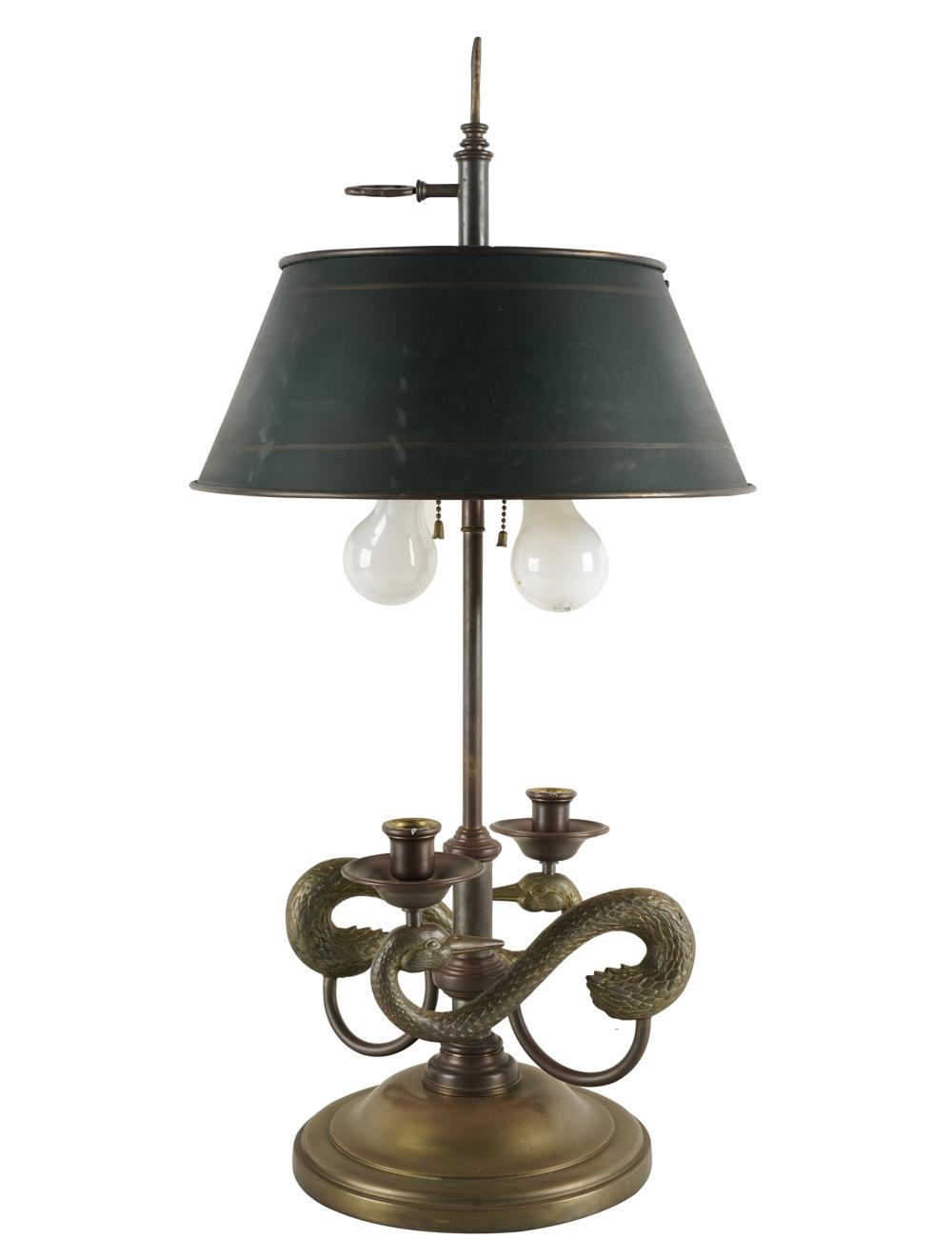 BRASS BOUILLOTTE LAMPthe green 334359