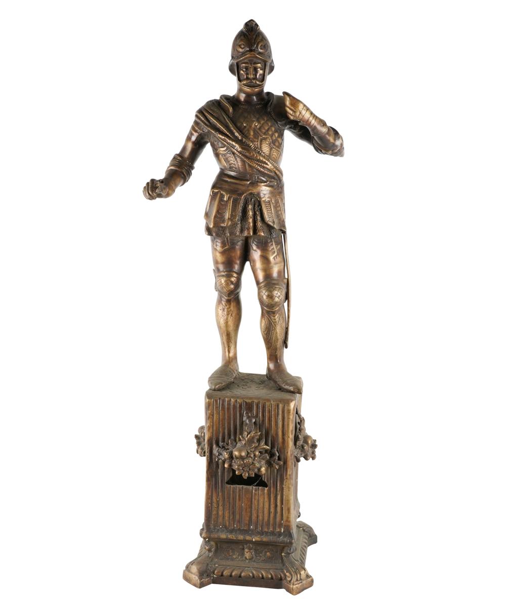 GILT METAL FIGURE OF A SPANISH