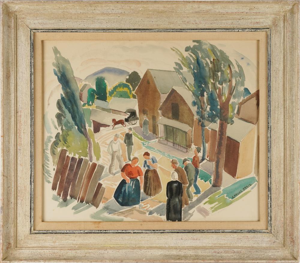 ARNOLD BRASZ 1888 1966 watercolor 334419