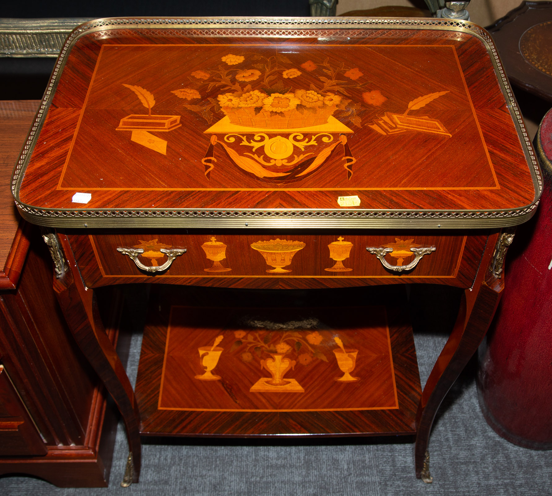 LOUIS XV STYLE MARQUETRY INLAID