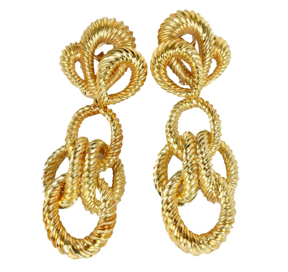 PAIR OF DUNAY 18 KARAT YELLOW GOLD 331e5e