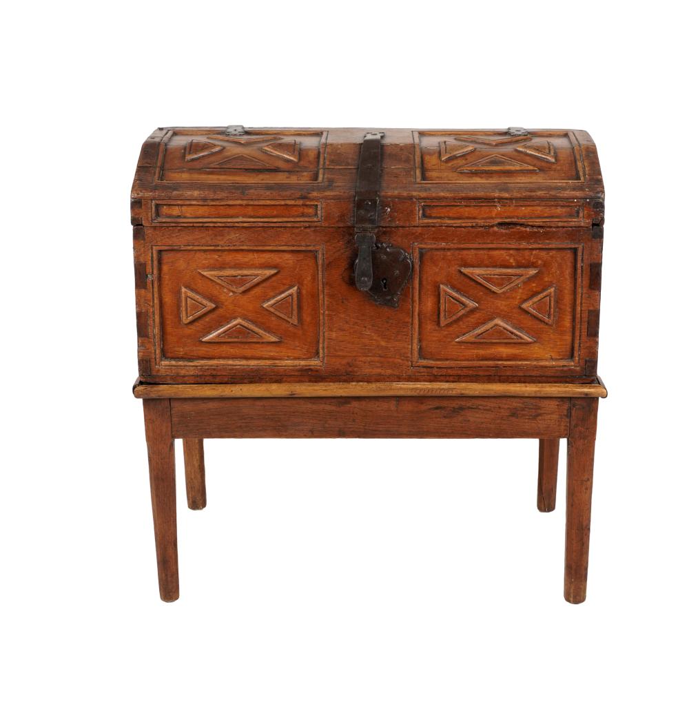 SPANISH COLONIAL CHEST ON STANDwith 331e87