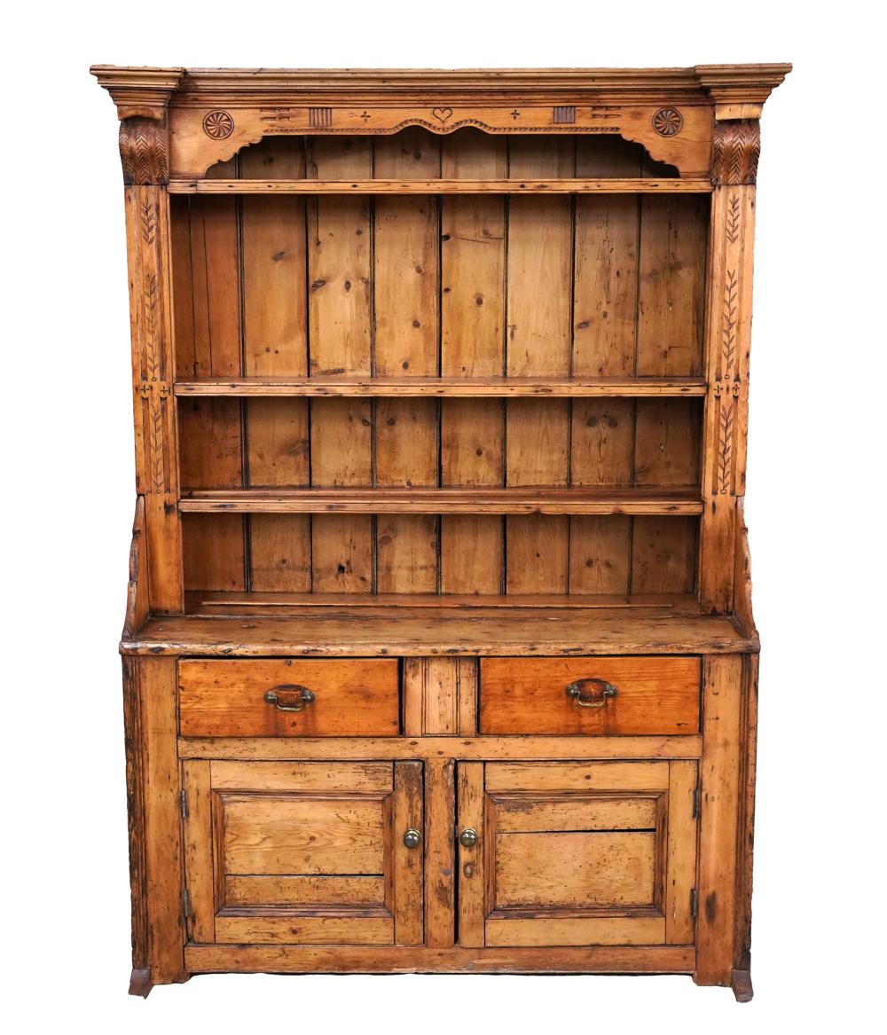 SCOTTISH CARVED PINE CUPBOARDin 331e94