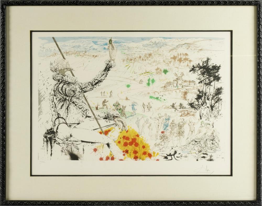 SALVADOR DALI (1904 - 1989): ABSTRACTcolored