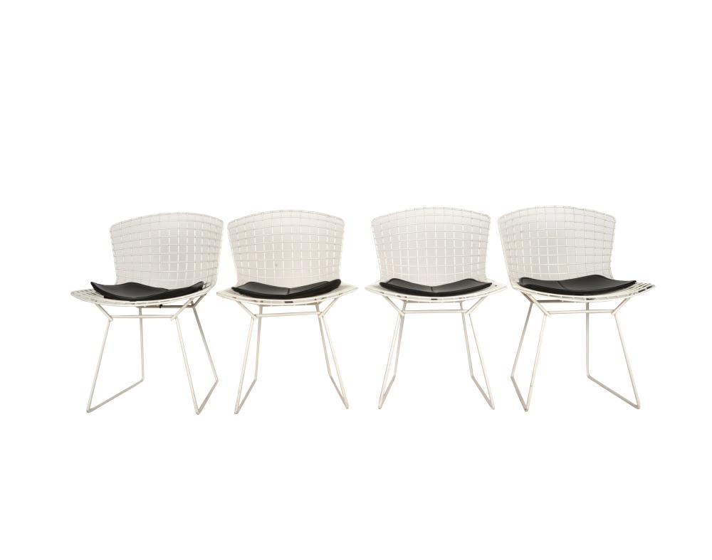 FOUR HARRY BERTOIA SIDE CHAIRSno