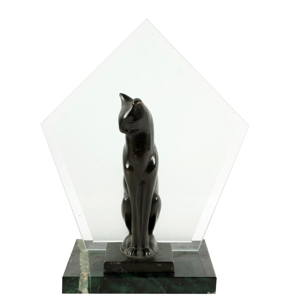 ART DECO BRONZE CAT FIGUREunsigned;