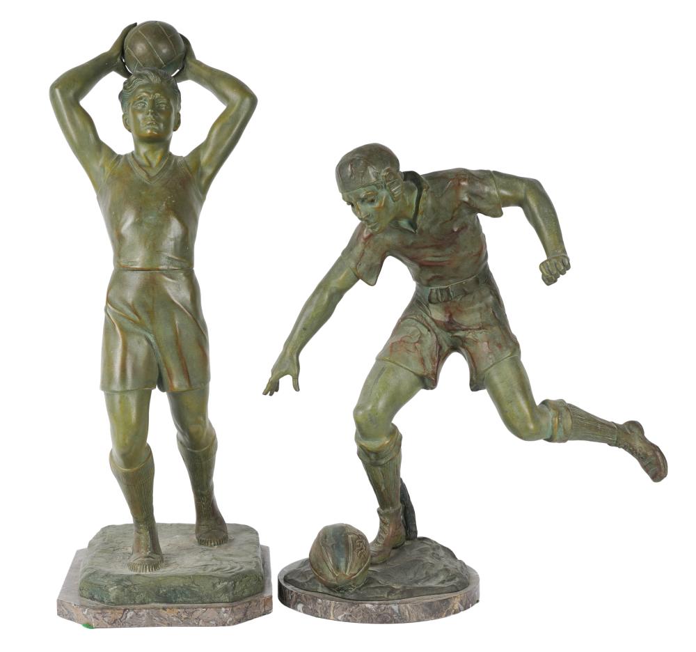 TWO FIGURES OF ATHLETESone depicting