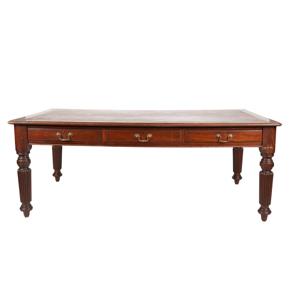 WILLIAM IV MAHOGANY PARTNER S DESKhaving 331f01