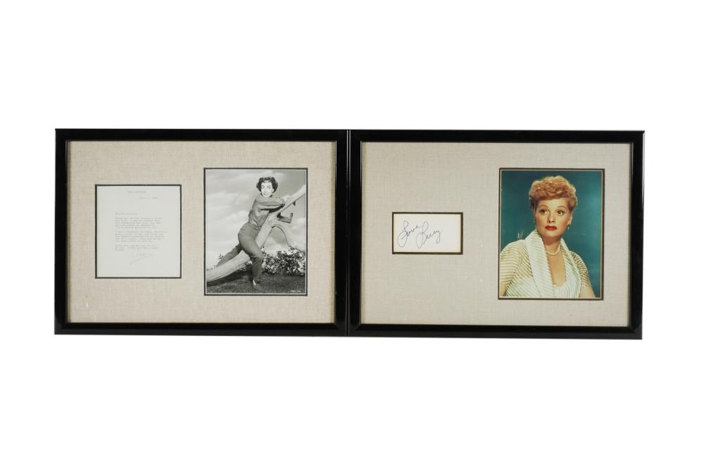 JOAN CRAWFORD LUCILLE BALL MEMORABILIAcomprising 331f1b