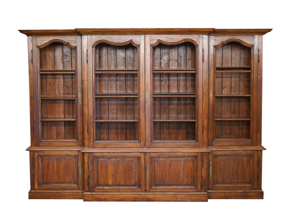 FRENCH PROVINCIAL-STYLE BREAKFRONT CABINET20th