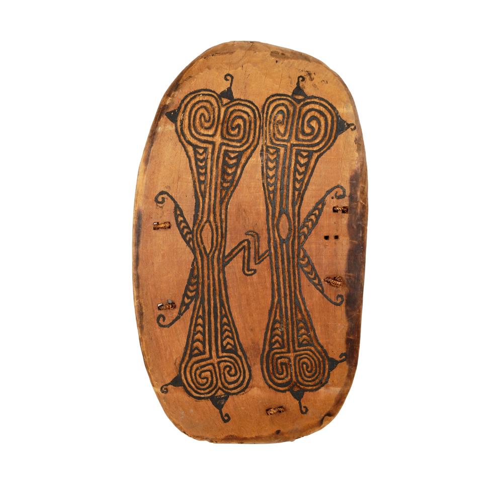 AFRICAN PAINTED SHIELDwith four