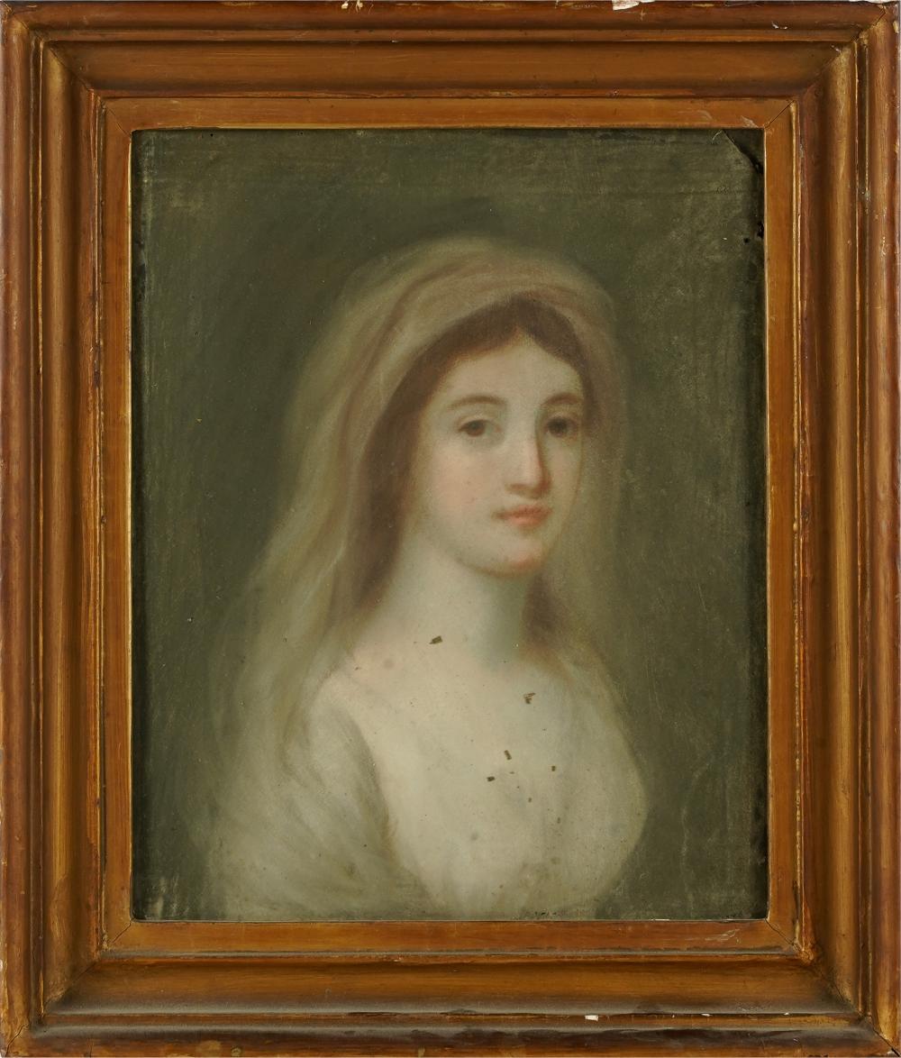 19TH CENTURY PORTRAIT OF A WOMANpastel  331f4c