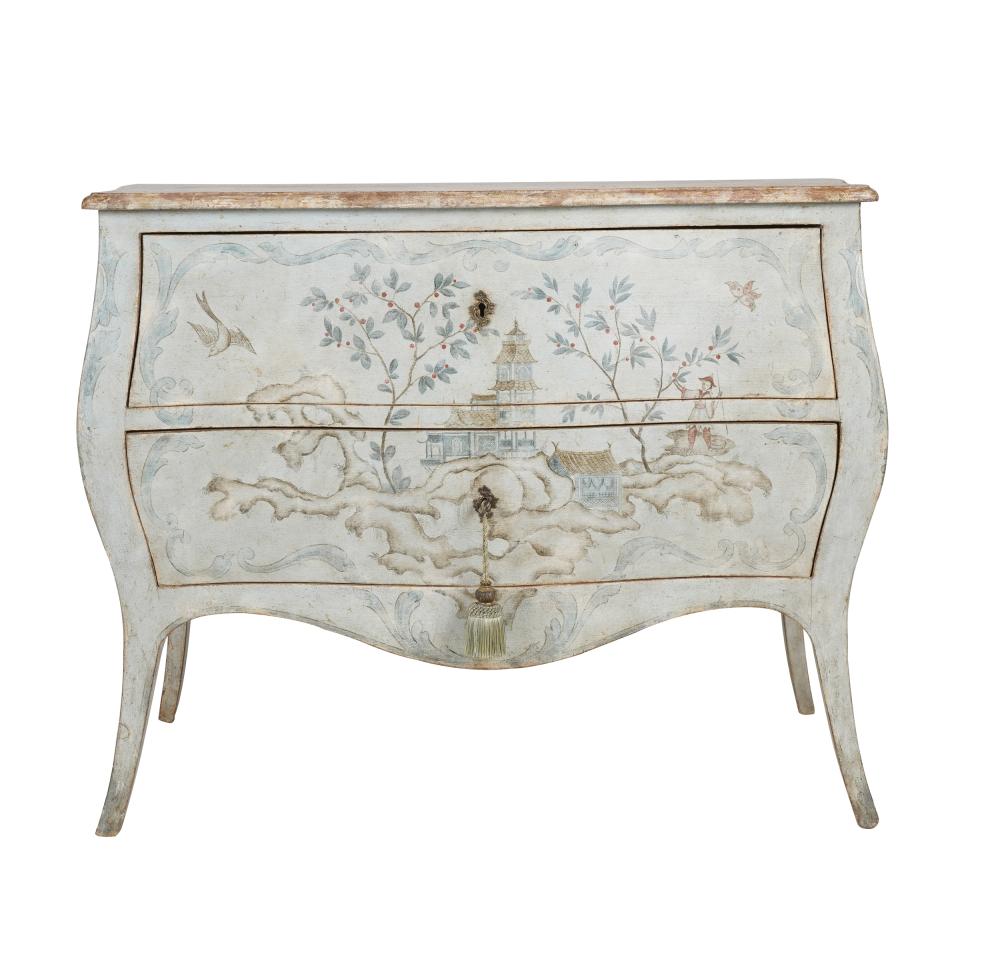 CHINOISERIE PAINTED COMMODE20th 331ff5
