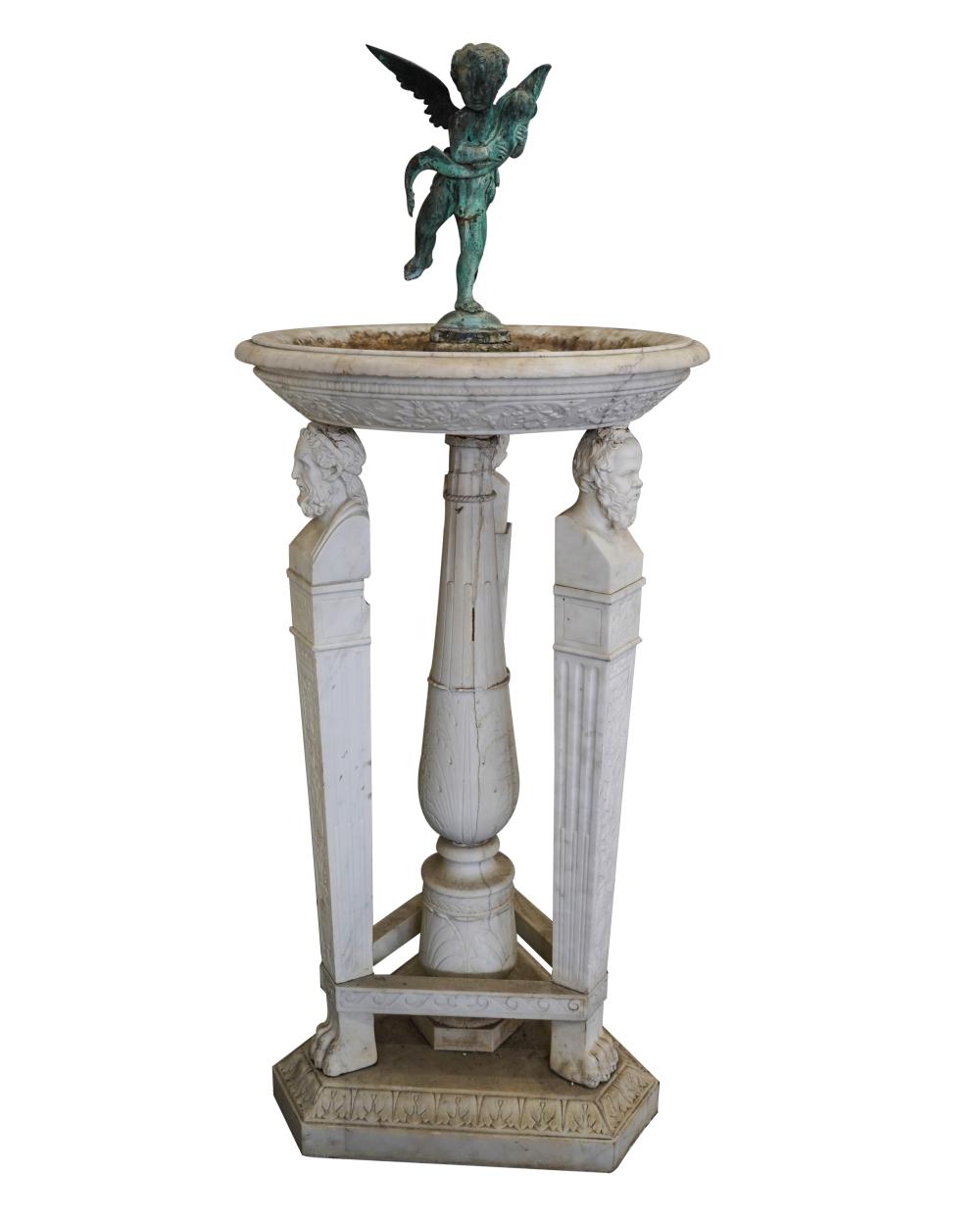 NEOCLASSIC MARBLE BRONZE FOUNTAINthe 331ffa