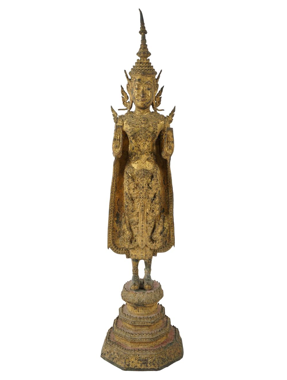 THAI GILT BRONZE BUDDHAmodeled 332009