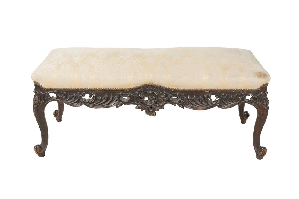 LOUIS XV STYLE CARVED BENCHcovered 332024
