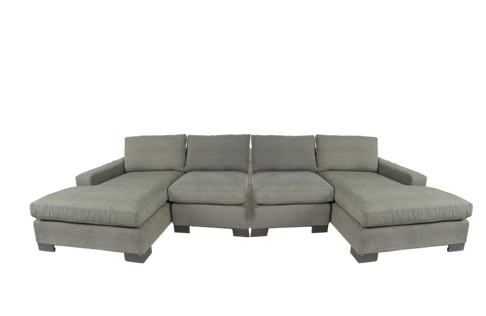 CONTEMPORARY GREY UPHOLSTERED SOFAin 33202c