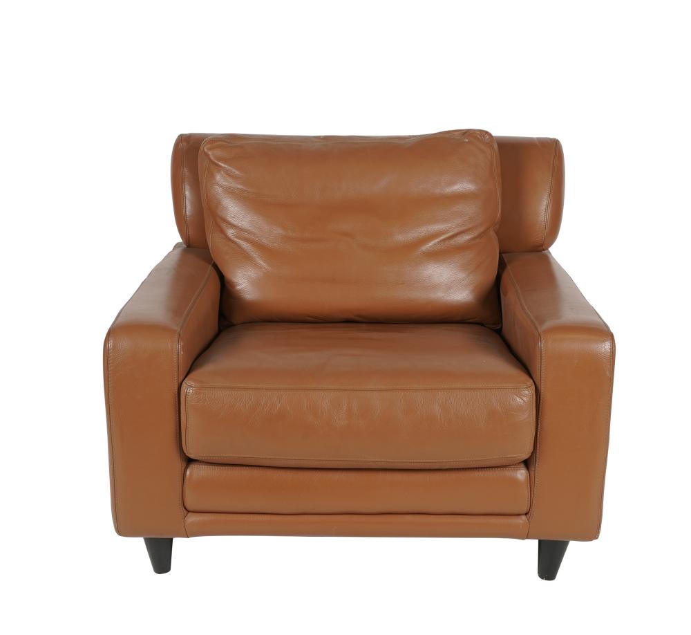 ITALIAN LEATHER CLUB CHAIRwith