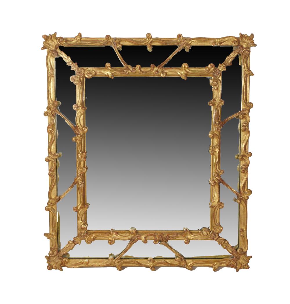 CARVED GILTWOOD WALL MIRROR20th 33204e