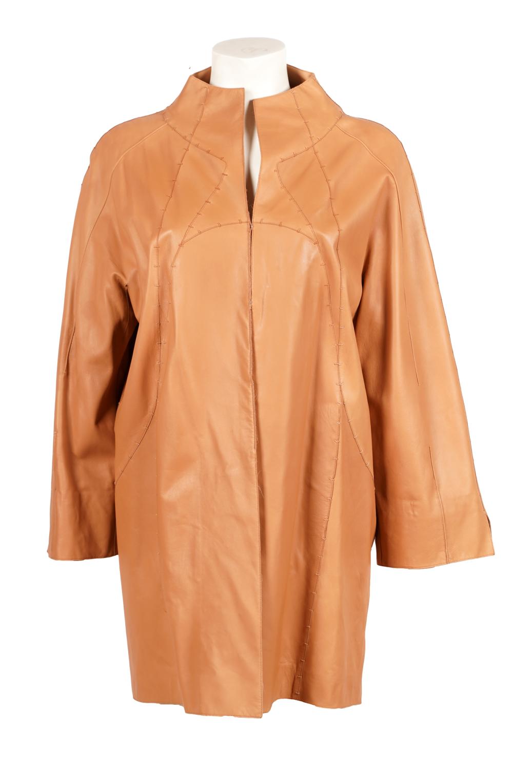 RALPH RUCCI CHADO LEATHER COATsize M