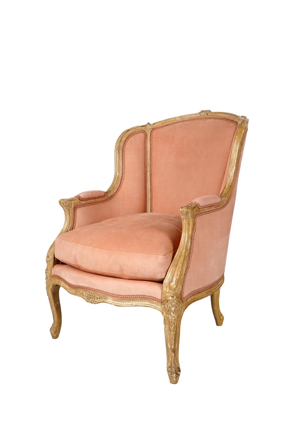 LOUIS XV STYLE BLEACHED WOOD BERGERE20th 3320c5