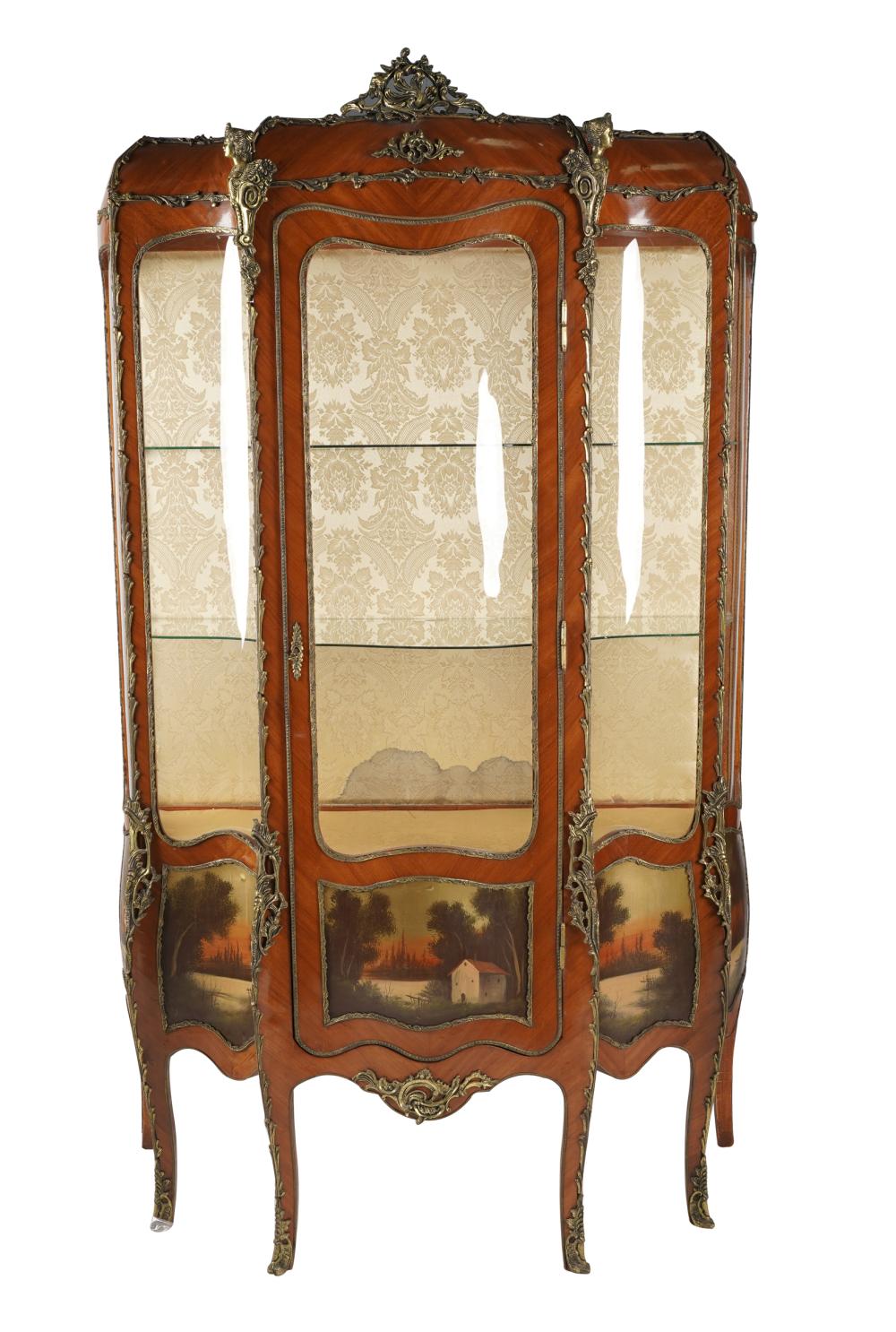 VERNIS MARTIN-STYLE VITRINE CABINETof