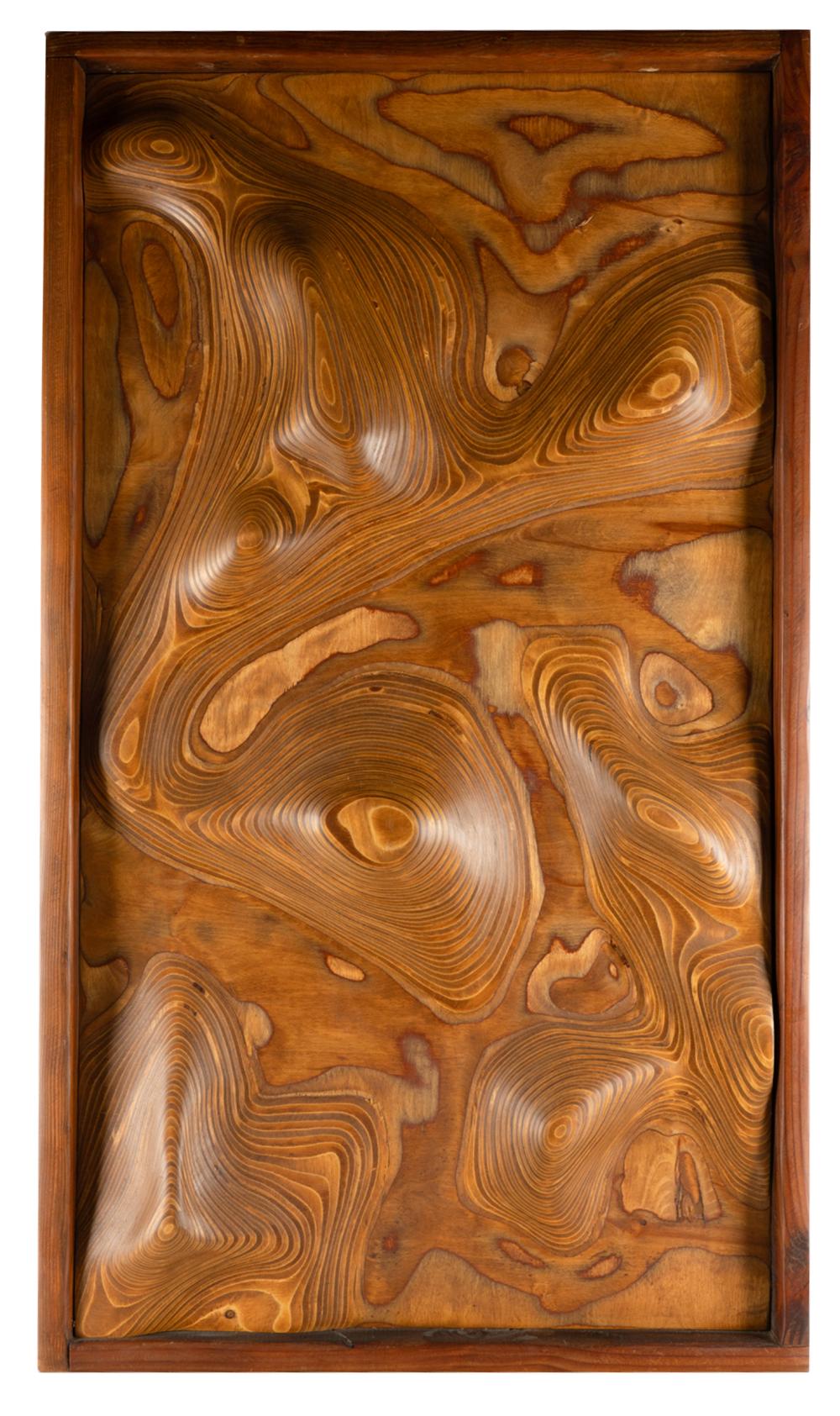 CARVED WOOD RELIEF PANELunsigned  332118