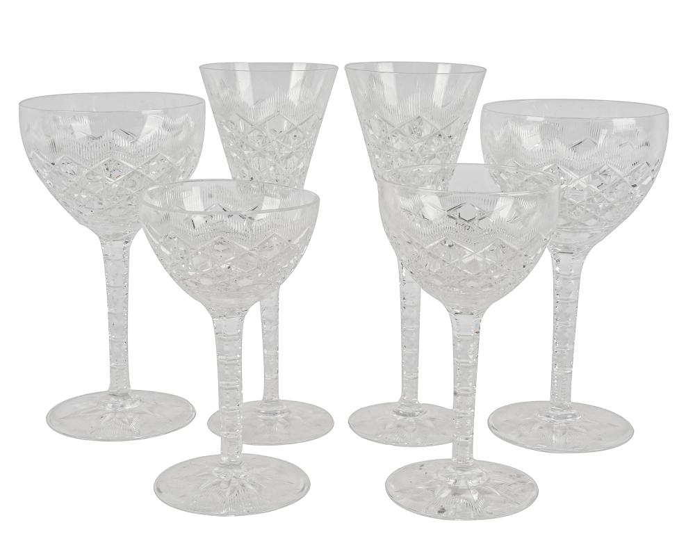 BOHEMIAN CUT GLASS STEMWARE SERVICEcomprising