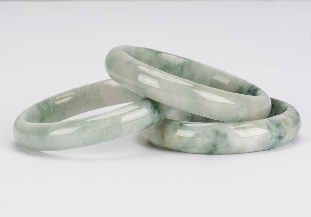 THREE JADE BANGLESCondition with 332175