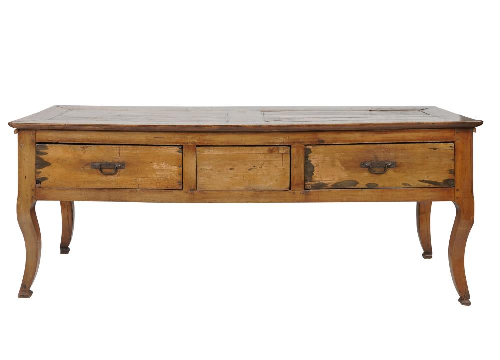 PROVINCIAL FRUITWOOD TABLEwith paneled