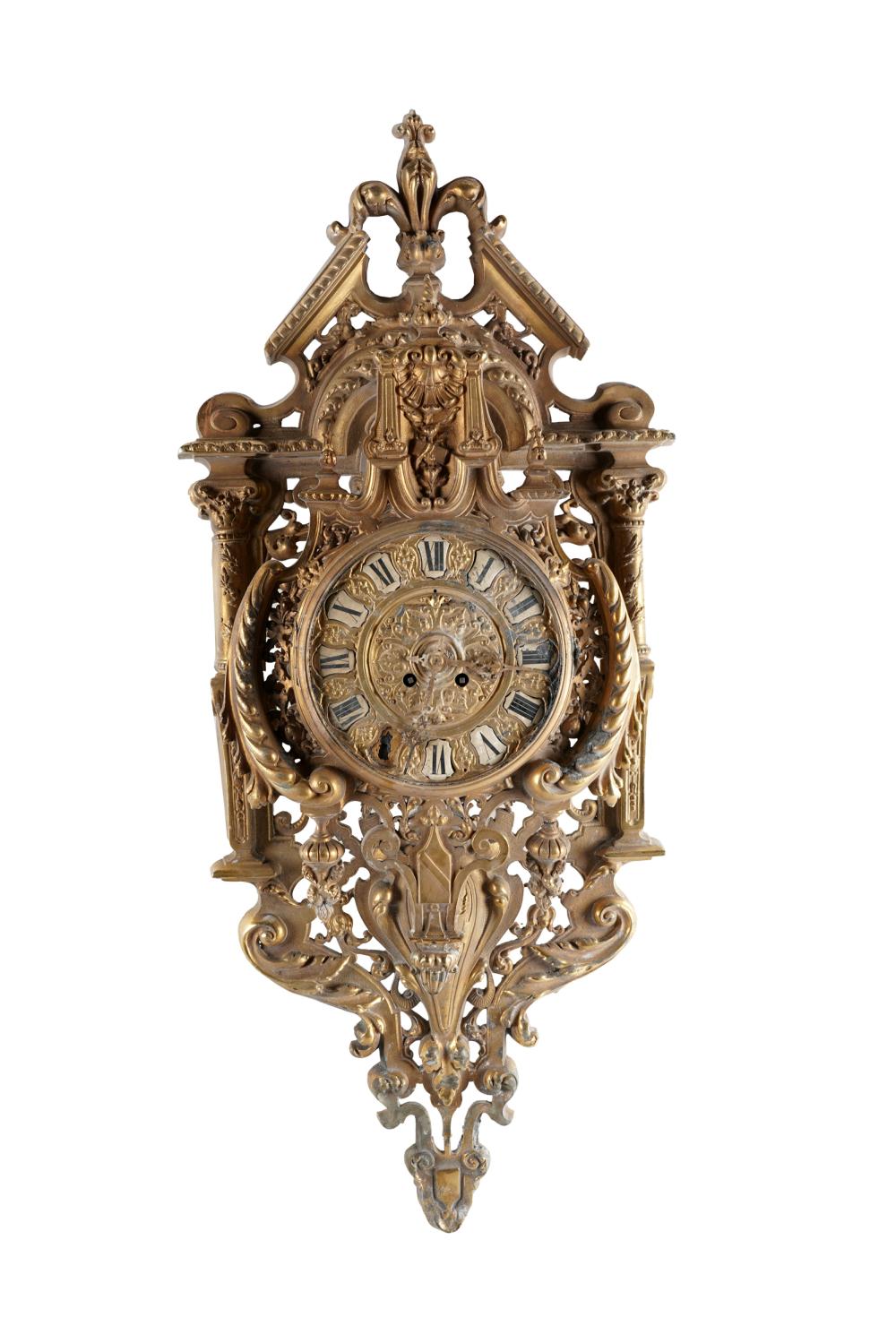 GILT BRASS CARTEL CLOCKthe movement 3321d1