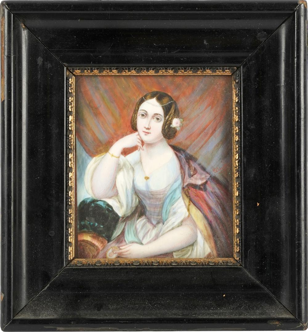 PORTRAIT MINIATURE OF A LADYunsigned;