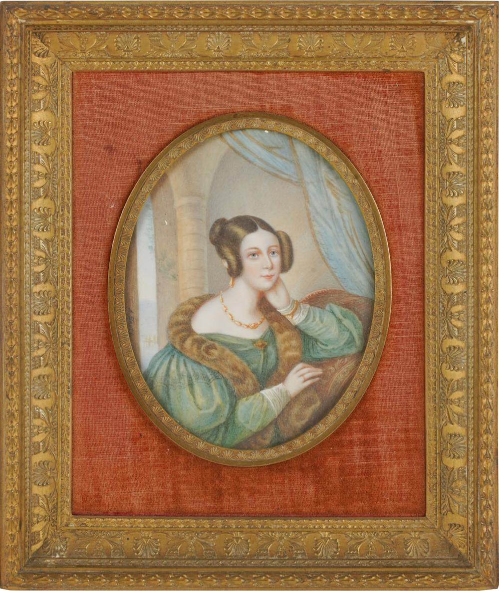 PORTRAIT MINIATURE OF A LADYunsigned  33222a