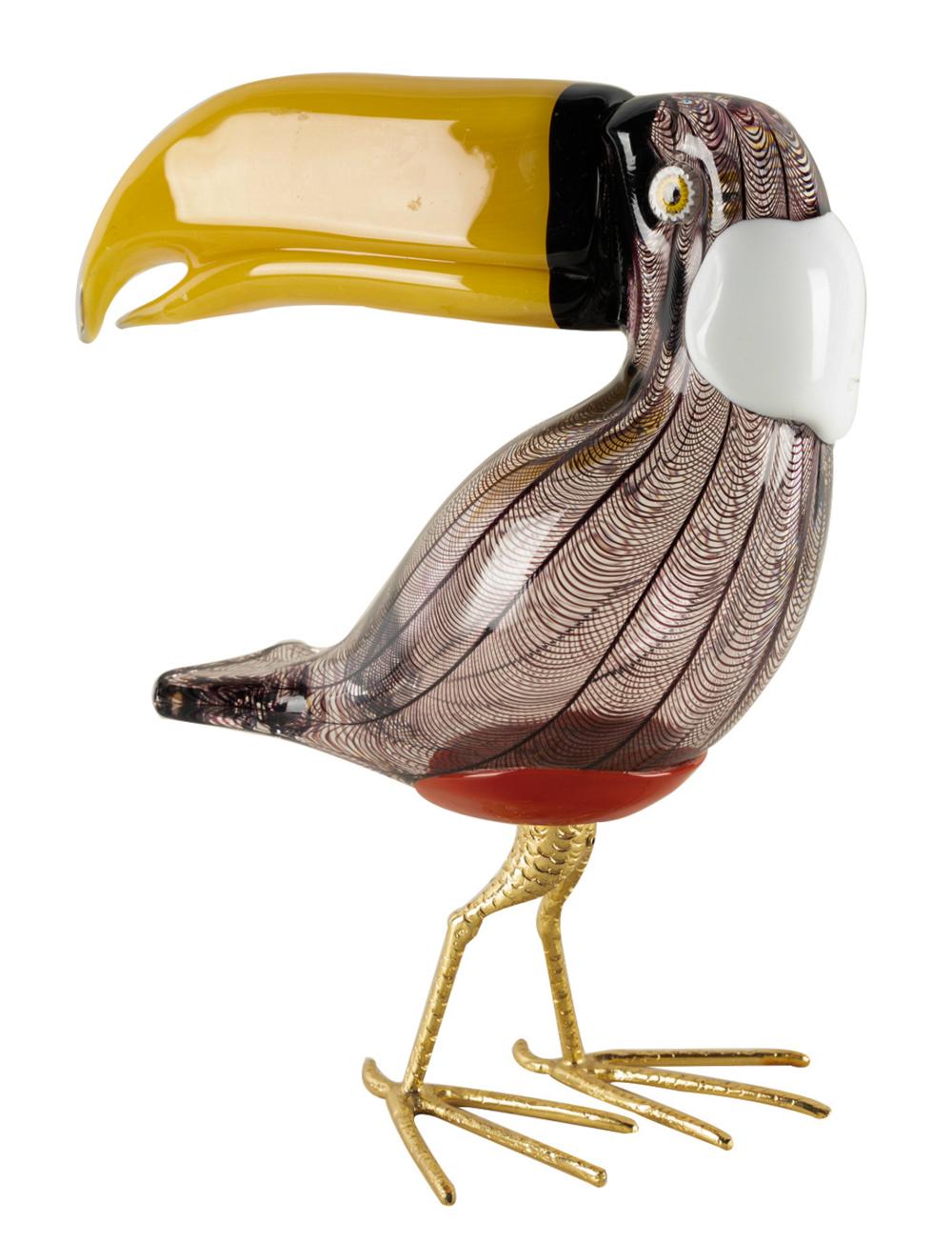 LICIO ZANETTI MURANO GLASS TOUCAN 332254