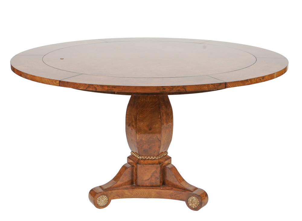 BEIDERMEIER STYLE BURL WALNUT DINING 332263