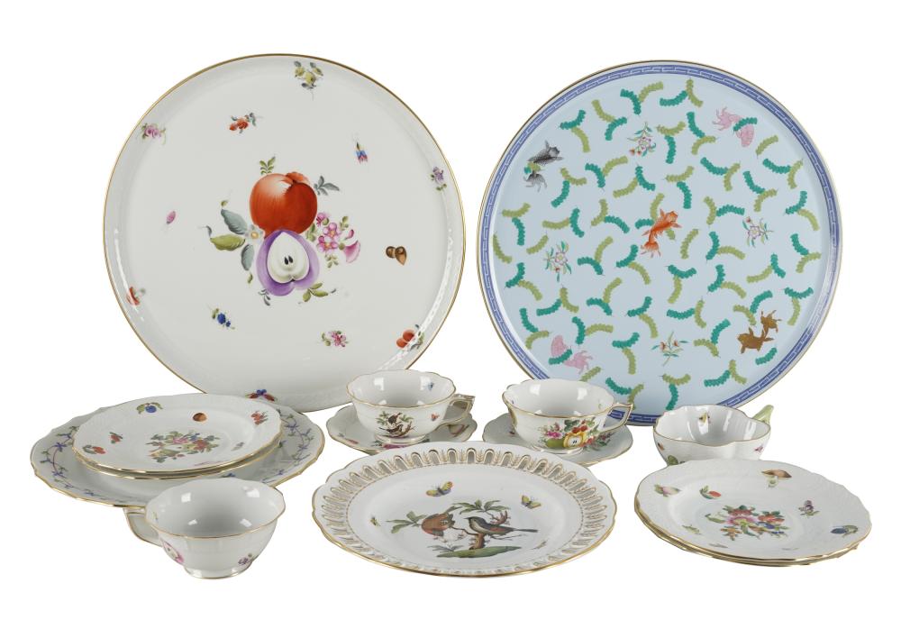 ASSEMBLED COLLECTION OF HEREND PORCELAINprinted