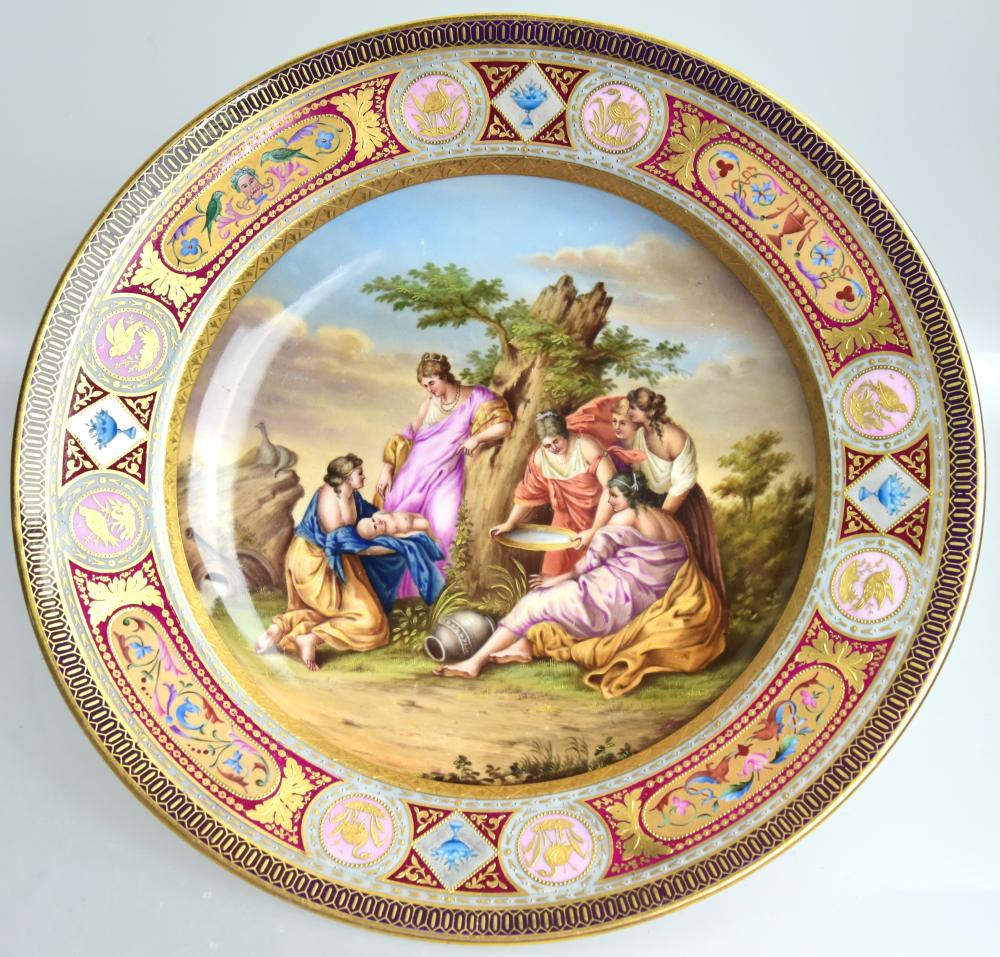 ROYAL VIENNA PORCELAIN CABINET PLATE1815;