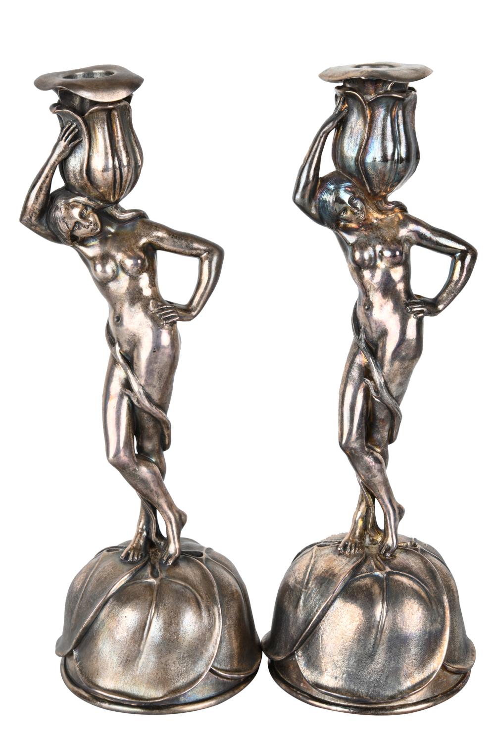 TWO CHRISTOFLE STERLING FIGURAL 332318