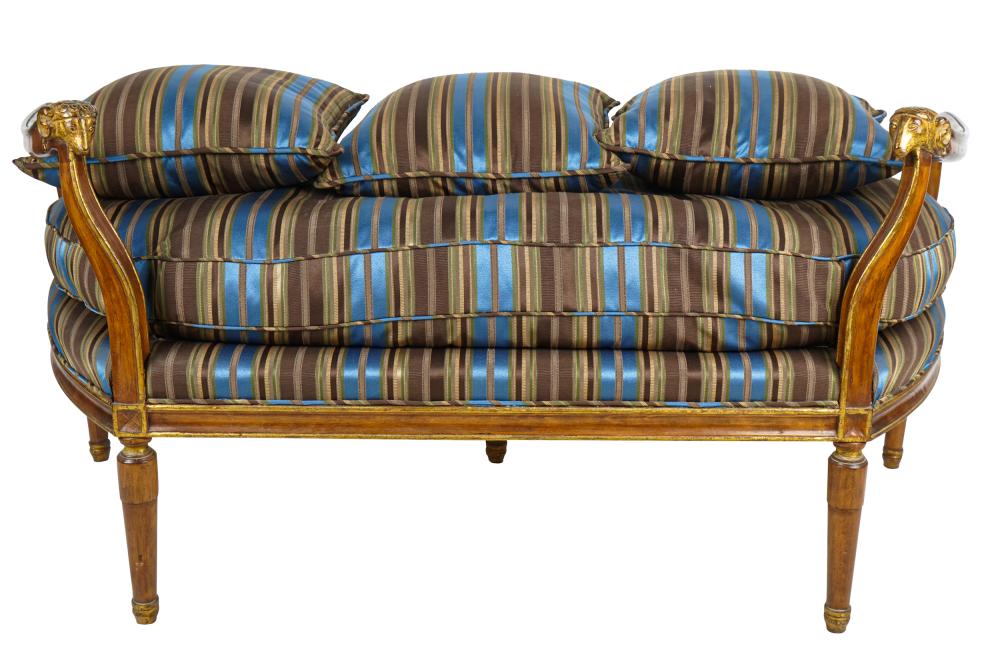 LOUIS XVI STYLE BENCHwith striped