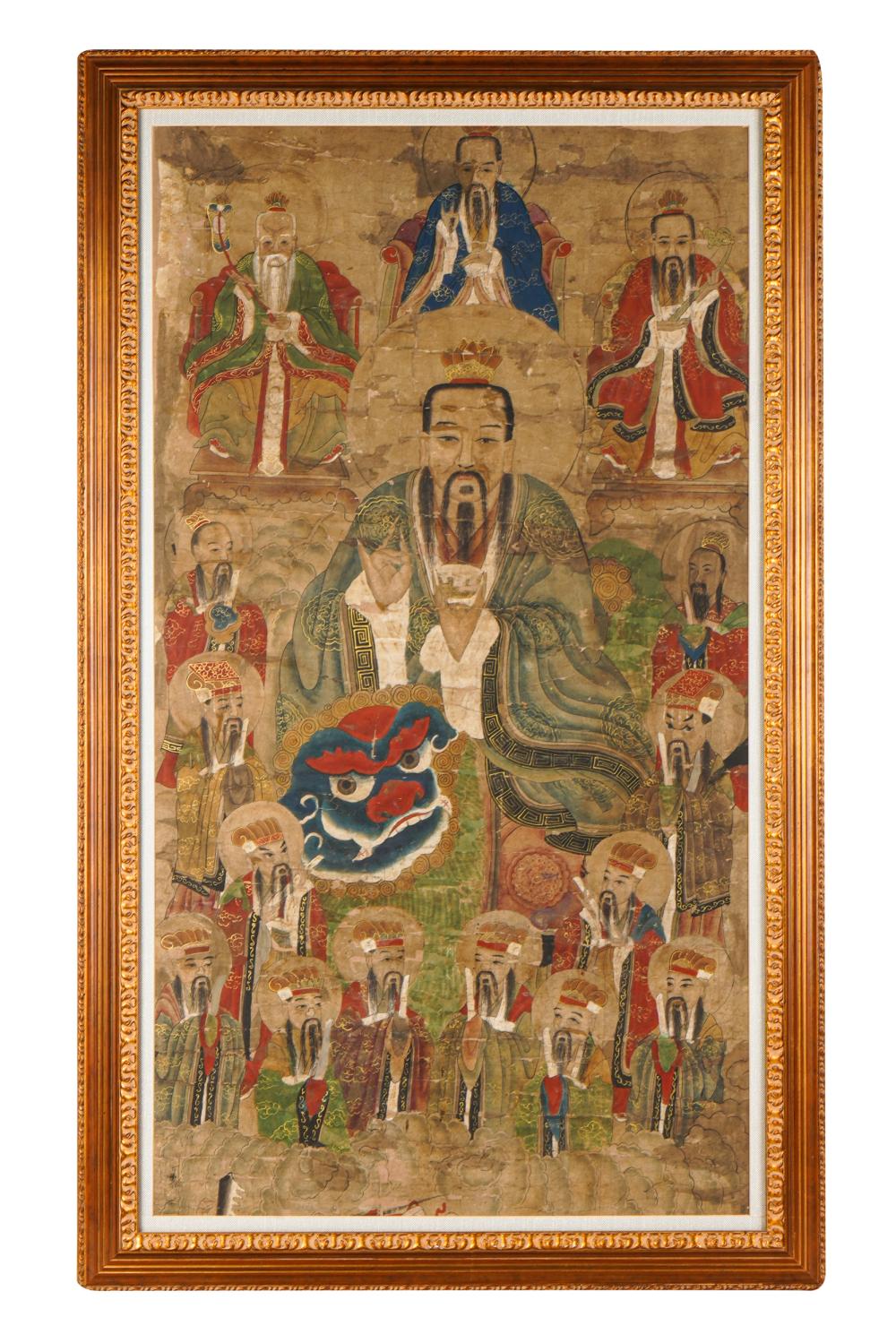 CHINESE ANCESTRAL PAINTINGwatercolor 33234a