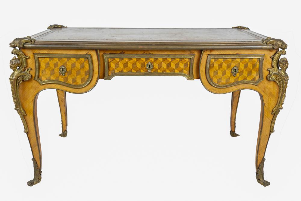 FRENCH PARQUETRY BUREAU PLATwith 3323e5