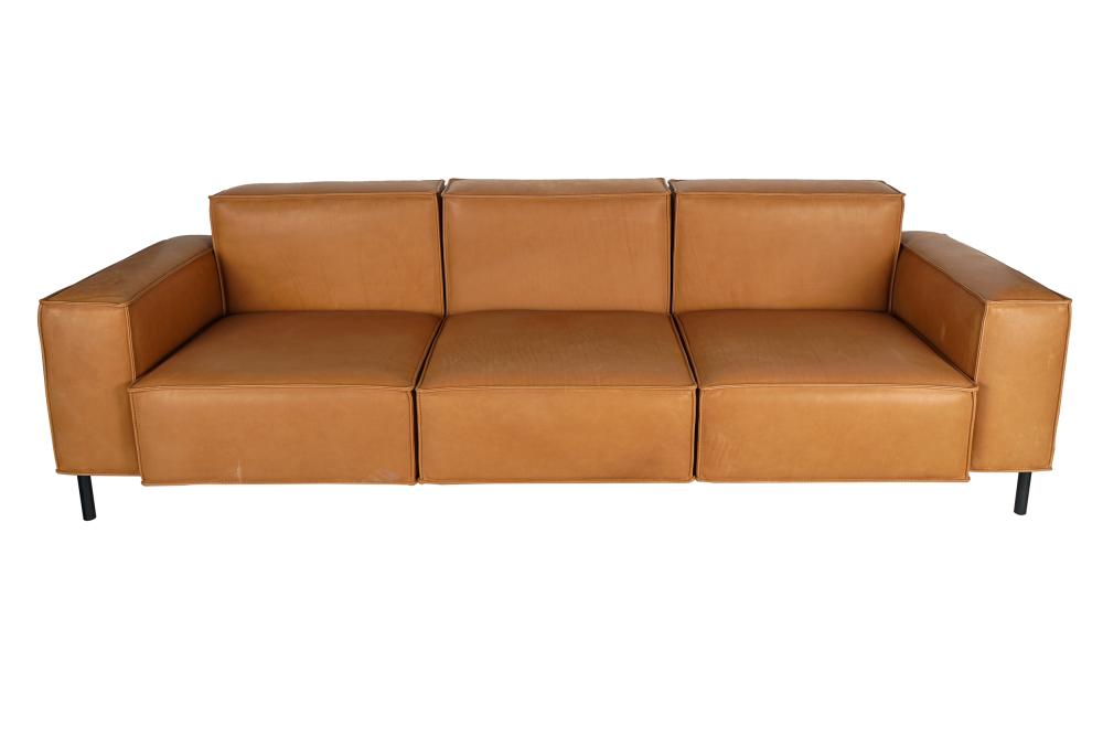 DE SEDE LEATHER THREE SEAT SOFACondition  332401